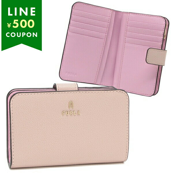 楽天市場】フルラ 二つ折り財布 カメリア ピンク レディース FURLA