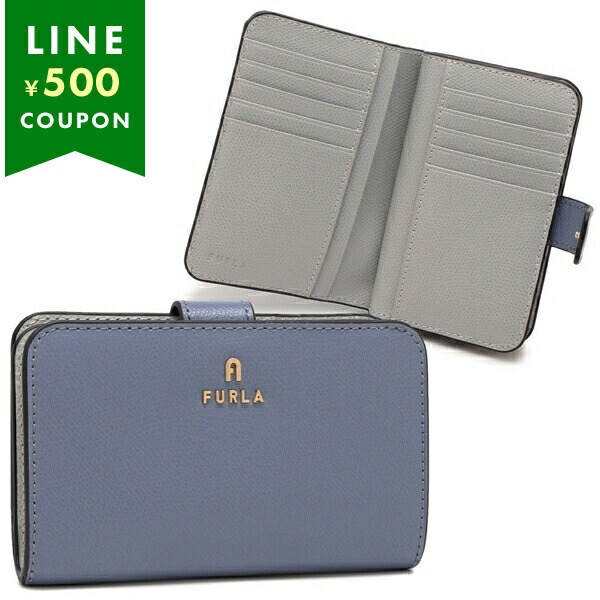 フルラ 二つ折り財布 カメリア ミニ財布 ブルー レディース FURLA WP00314 ARE000 4352S|AXES(アクセス)店