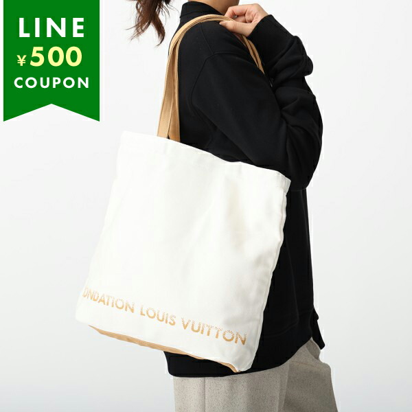 楽天市場】フォンダシオン ルイヴィトン トートバッグ グレー ルイ