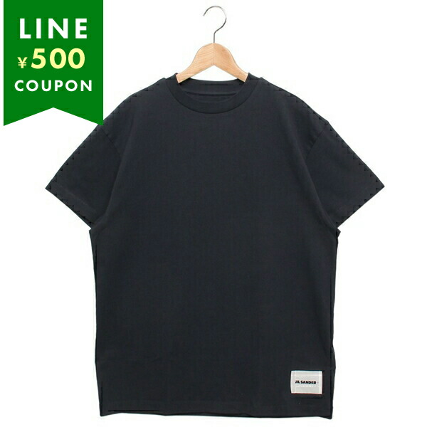 ジルサンダー プラス Tシャツ カットソー オーガニックコットン ロゴラベル ネイビー メンズ レディース JIL SANDER J47GC0001 JTN254 000 11,376円