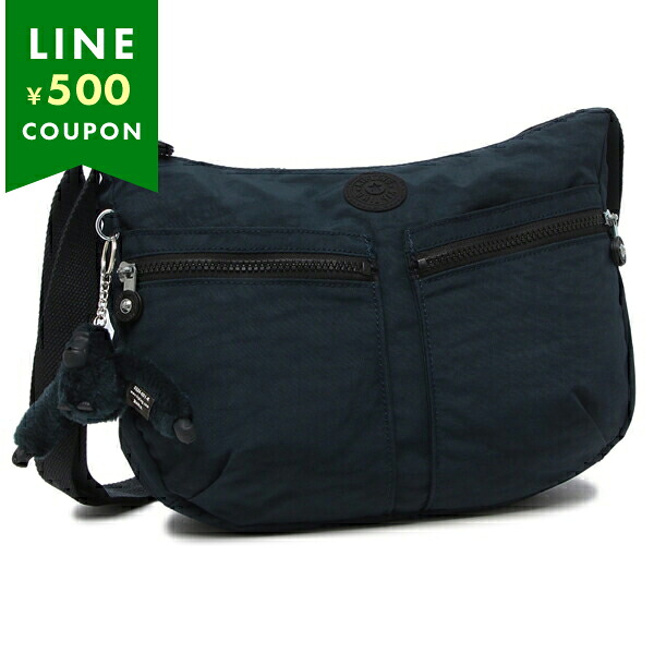 キプリング ショルダーバッグ KIPLING イゼラー 特別カラー 7L ブラック ブルー レディース IZELLAH K02144 0ND