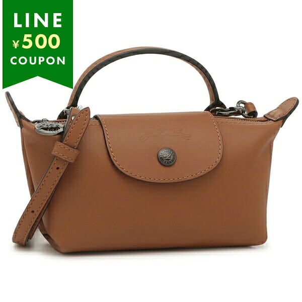 ロンシャン ハンドバッグ ショルダーバッグ プリアージュ エクストラ XSサイズ ミニバッグ ブラウン レディース LONGCHAMP 34205 987 M19