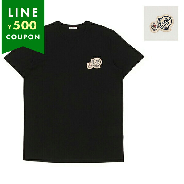モンクレール Tシャツ カットソー メンズ MONCLER 8C00035 8390Y SS T-SHIRTS ロゴパッチ
