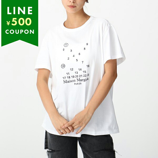 メゾンマルジェラ Tシャツ 半袖カットソー トップス ホワイト メンズ Maison Margiela S50GC0684 S22816 100