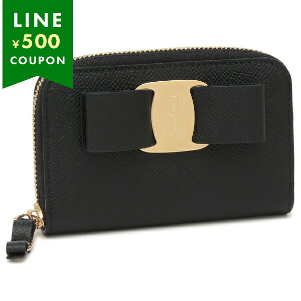 フェラガモ カードケース ヴァラ ブラック レディース FERRAGAMO 22D288 725290