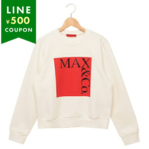 マックスマーラ スウェット マックスアンドコー トレーナー 大人も可 ガールズ ホワイト レッド レディース Max Mara MX0037 MX056 MX10E