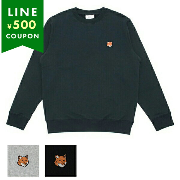 楽天市場】Maison Kitsune メゾンキツネ MONOCHROME DOUBLE FOX HEAD