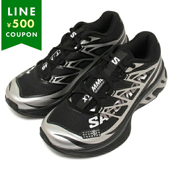 エムエムシックス メゾンマルジェラ スニーカー SALOMON XT サロモン コラボ ブラック シルバー レディース MM6 S59WS0243 P6303 HB049