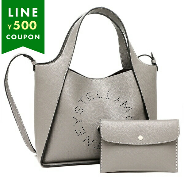 ステラマッカートニー トートバッグ ショルダーバッグ ロゴ グレー レディース STELLA McCARTNEY 513860 WP0057 1506