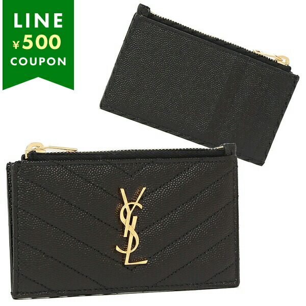 サンローランパリ カードケース マテラッセ ブラック レディース SAINT LAURENT PARIS 607915 BOW01 1000｜AXES（アクセス）店