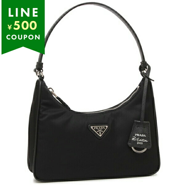 プラダ ショルダーバッグ リエディション ミニバッグ TESSUTO SAFFIANO ブラック レディース PRADA 1N204X R064 F0002