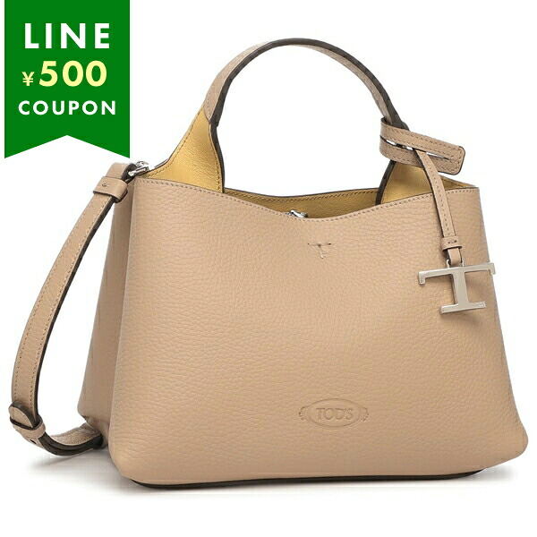 トッズ ハンドバッグ ショルダーバッグ Tタイムレス マイクロ ベージュ イエロー レディース TOD'S XBWAPAEL000 QRI 4L63 87,890円