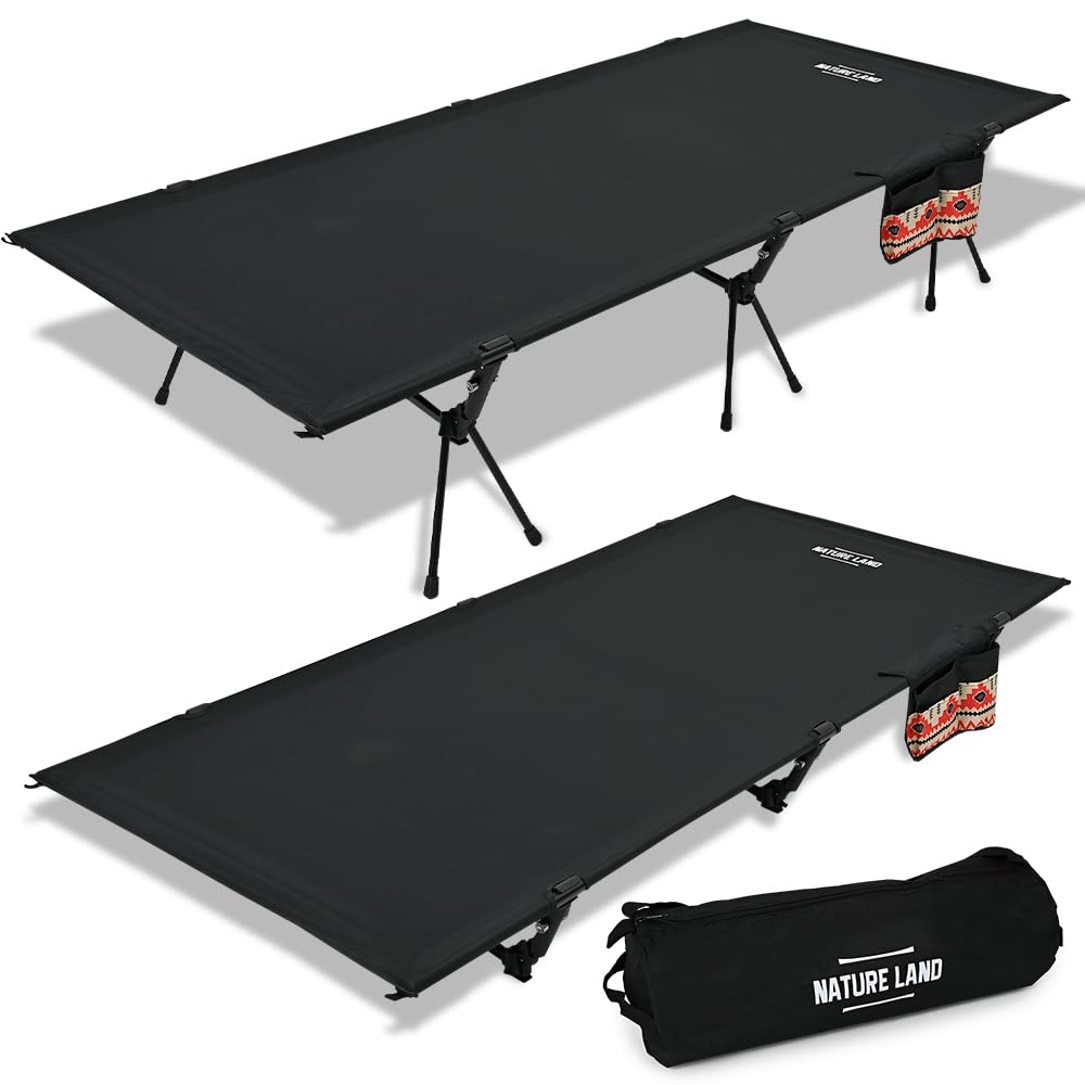【キャンプインストラクター推薦】 コット ワイド 90cm キャンプ 2WAY 600D 軽量 耐荷重 150kg キャンプコット 静音 折りたたみ式 ハイ