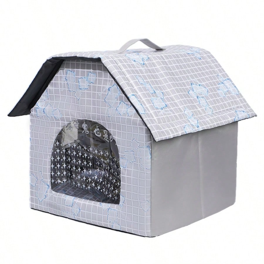 新型 折りたたみ式 猫/犬用ベッド、アイスパック付き 冷却パッド、エアコン使用のペットハウス