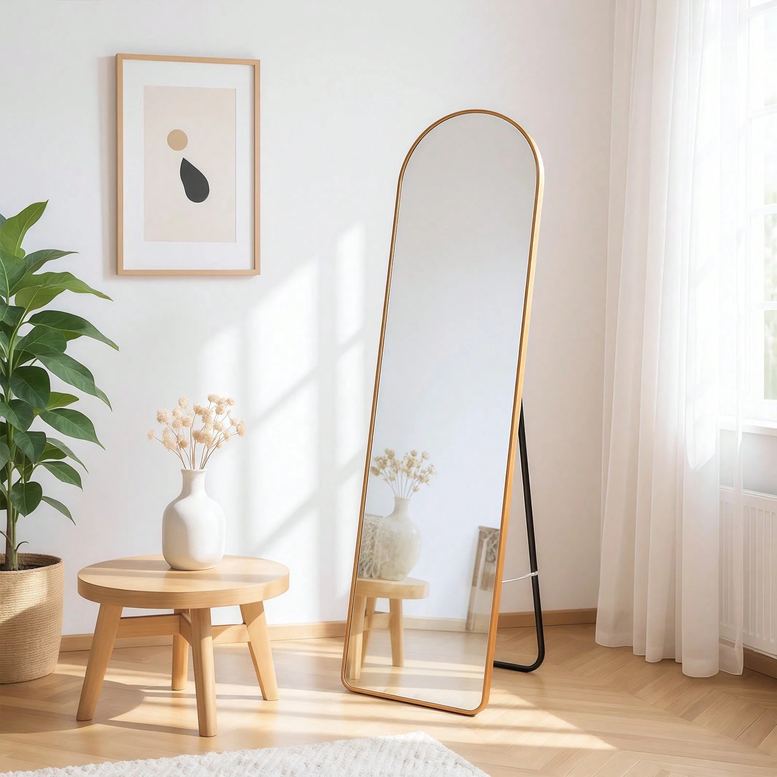 楽天市場】MxPRO アーチ型 割れない鏡 全身 ミラー 全身 立て掛け 姿見