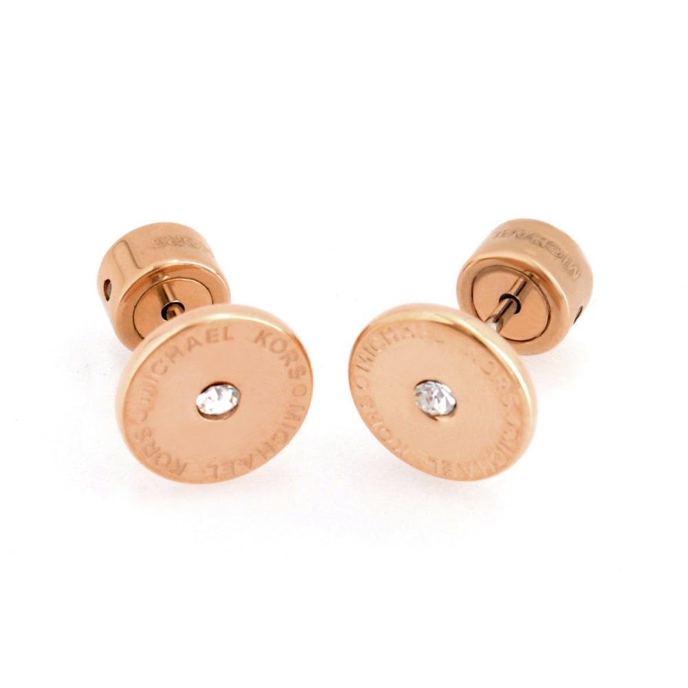 michael kors pave stud earrings