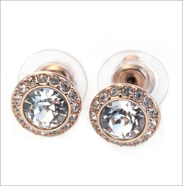 Cuore Swarovski Angelic Rose Gold Crystal Pavé Swarovski Angelic Rose Gold Crystal Pavé Pierced Earrings 511216305p0ec16