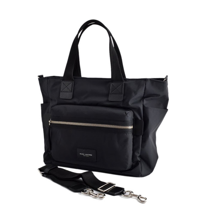 Cuore Marc Jacobs M0008297 001 Black Nylon Diaper Bag 2 Marc Jacobs M0008297 001 Black Nylon Diaper Bag 2 Way Shoulder Replacement Seat With Biker Babybag