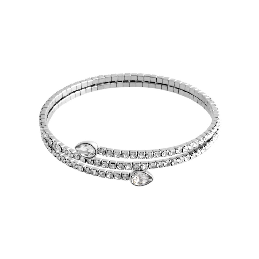 CUORE: Swarovski SWAROVSKI 5073592 Twisty Cuff Drop PEAR Crystal pavé ...