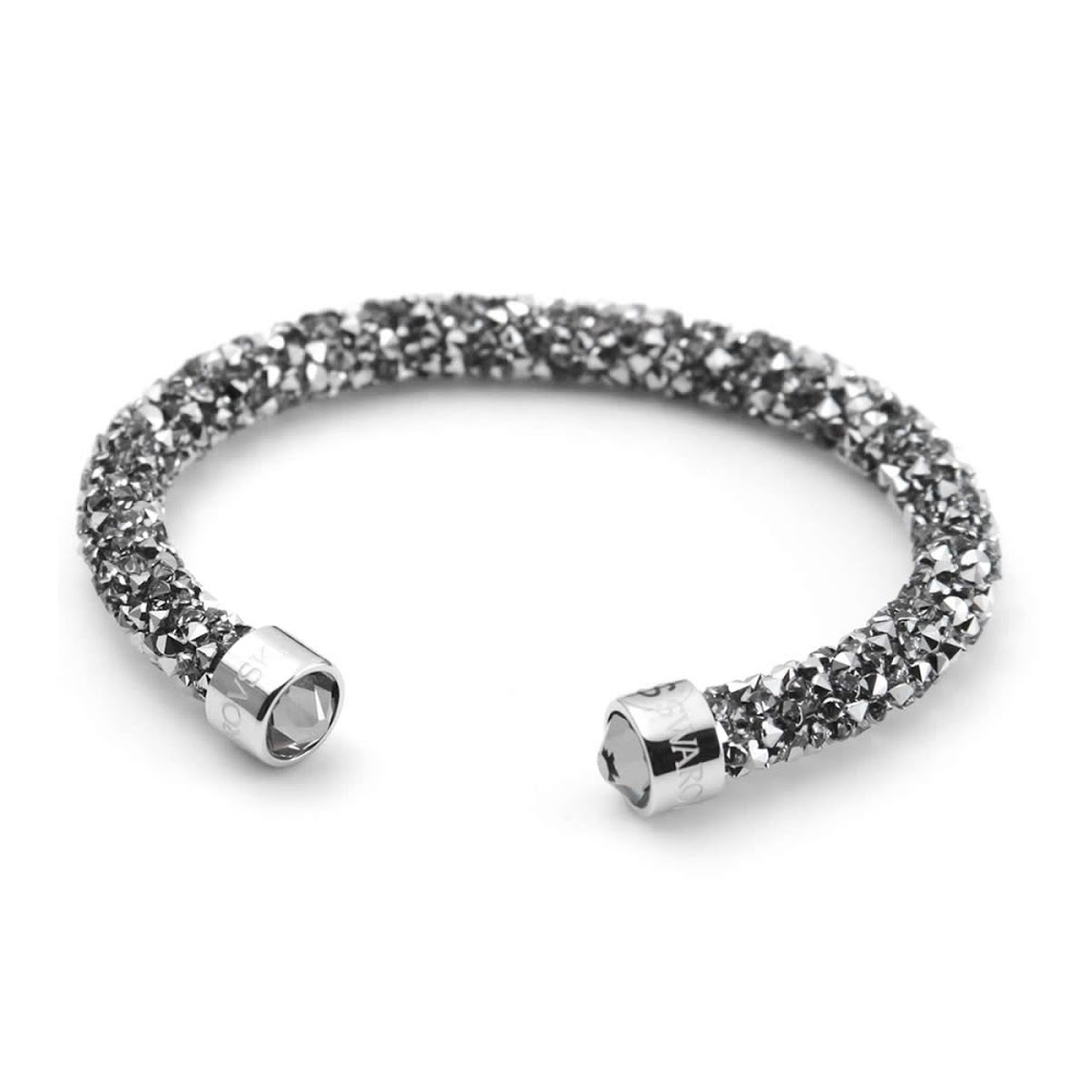 Cuore Swarovski 5255912 Crystaldust Gray Crystal Lock Swarovski 5255912 Crystaldust Gray Crystal Lock Cuff Bangle Bracelet Size S