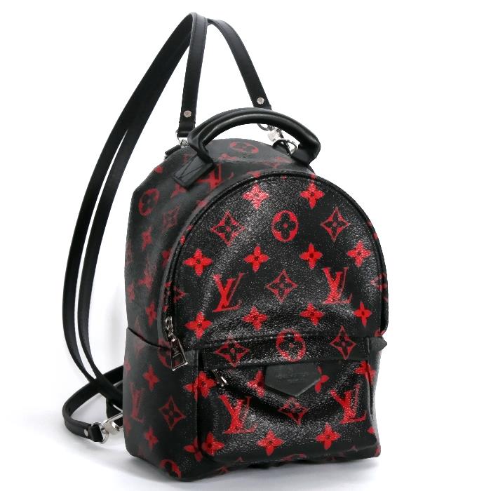 CUORE: It is shoulder handbag 3WAY Palm Springs MINI black red monogram bag at LOUIS VUITTON ...