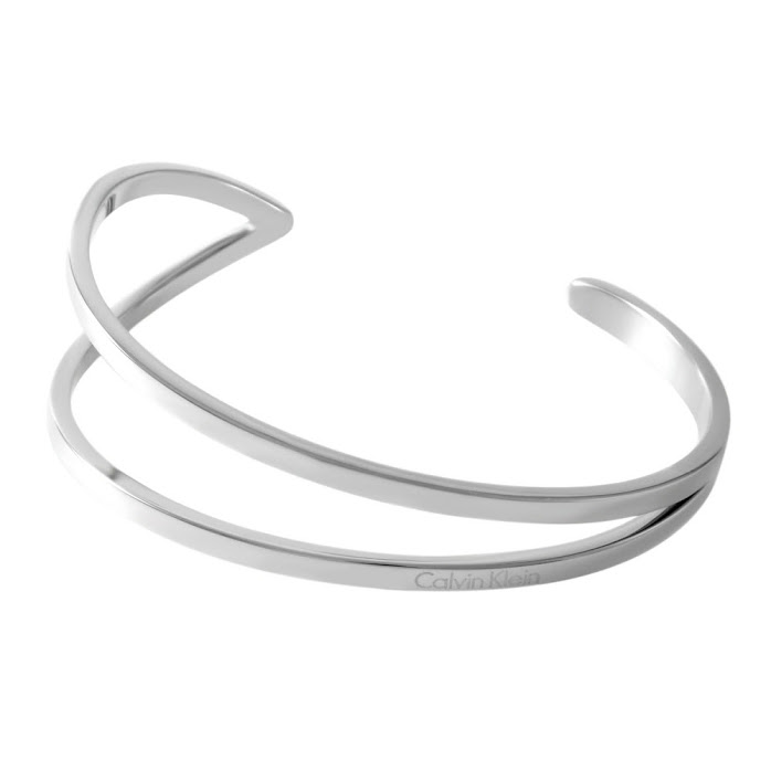 Cuore Calvin Klein Kj6vmf00010s Two Caph Bangle Small Calvin Klein Kj6vmf00010s Two Caph Bangle Small Size Open Outline