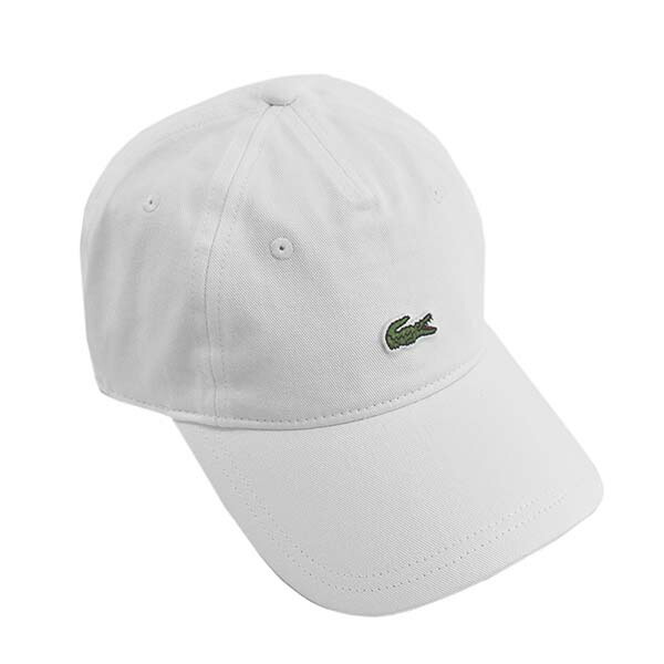 white lacoste hat