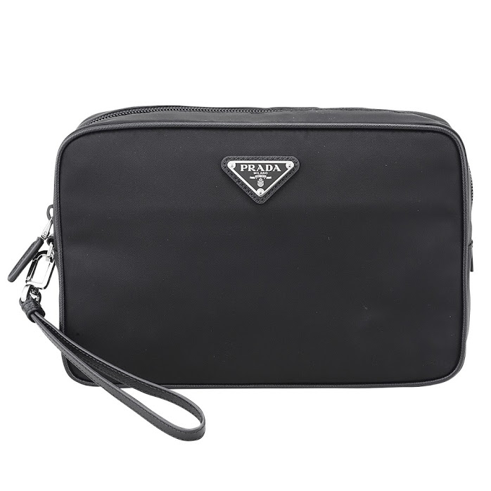 black clutch prada