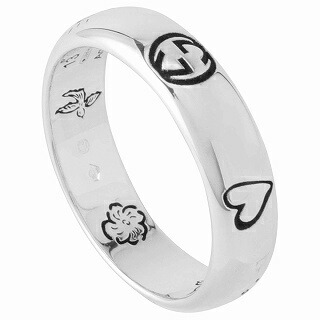 グッチ　LOVEDリング　カラフル　ラインストーン　ゴールド　指輪　11号 激安✨グッチLOVEDリングカラフルラインストーンゴールド指輪11号