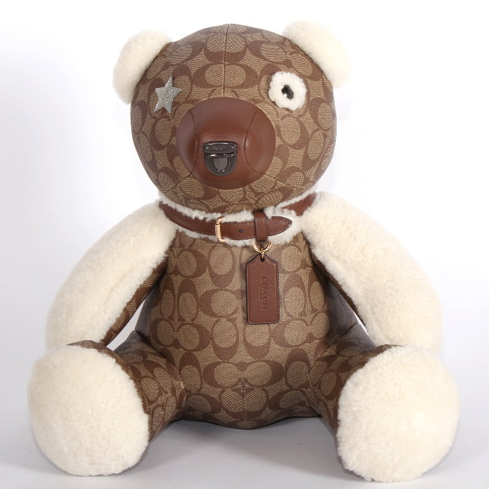 COACH - 美品 コーチ フクロウ  レザー ブラック ぬいぐるみ F79473 2153【中古】COACH COACH コーチ PEANUTS (ピーナッツ)コラボ レザー スヌーピー