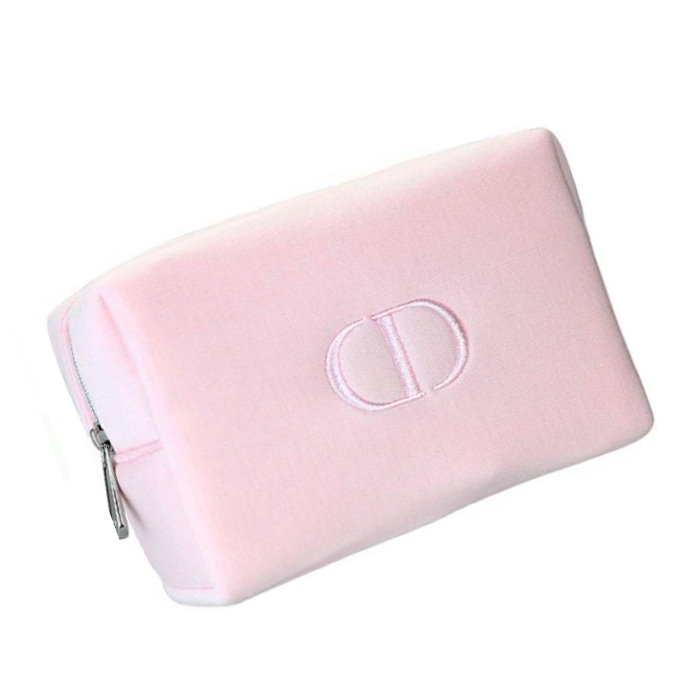 【楽天市場】DIOR　ディオール コスメ　ポーチ　ピンク　ジャージー　内PVC　CD刺繍ロゴ　化粧　ビューティ　dior-pouch-pink-2【新品/未使用/正規品】【売れ筋】：ＣＵＯＲＥ