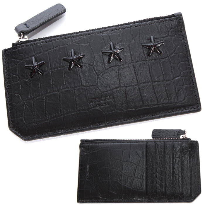 JIMMY CHOO ジミーチュウ スタッズ コインケース ブラック Jimmy Choo ジミーチュウ コインケース 小銭入れ スタッズ ロゴ