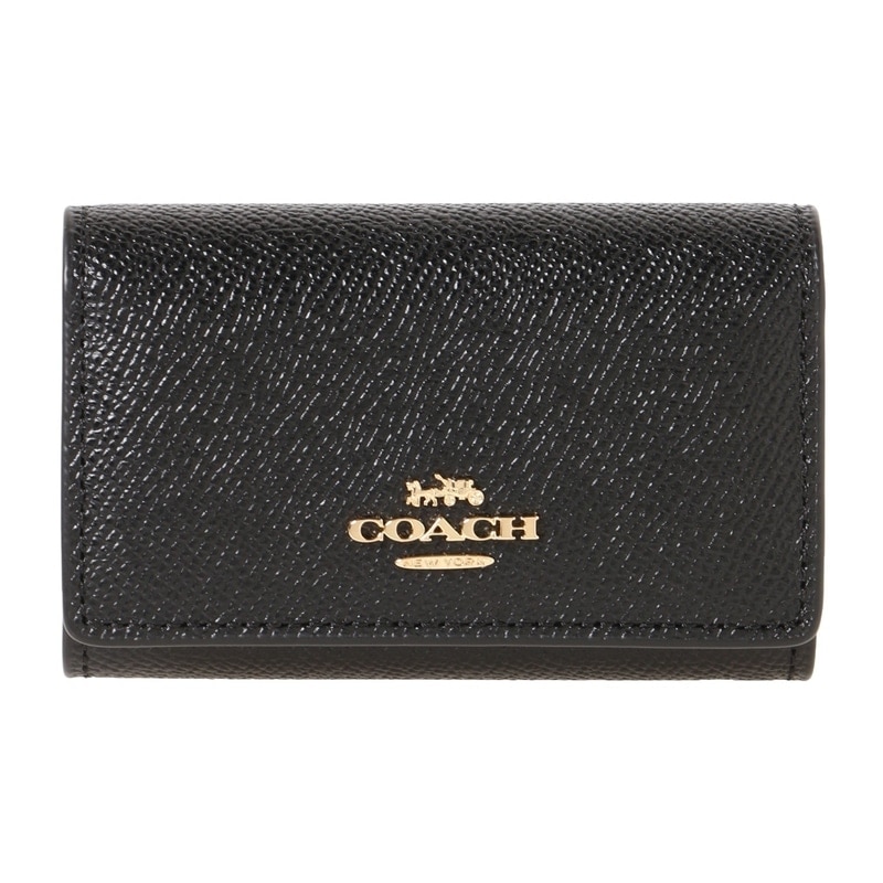 コーチ アウトレット　COACH OUTLET　76741 IMBLK　キーケース　ブラック 9,662円