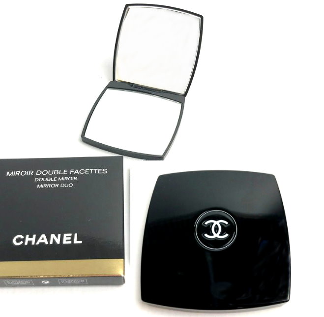 新品未使用　シャネル　最新　CHANEL　ミラー 　箱付き　黒　スライド式両面鏡 CHANEL CHANEL鏡 シャネル 鏡 シャネル鏡 ミラー コンパクト