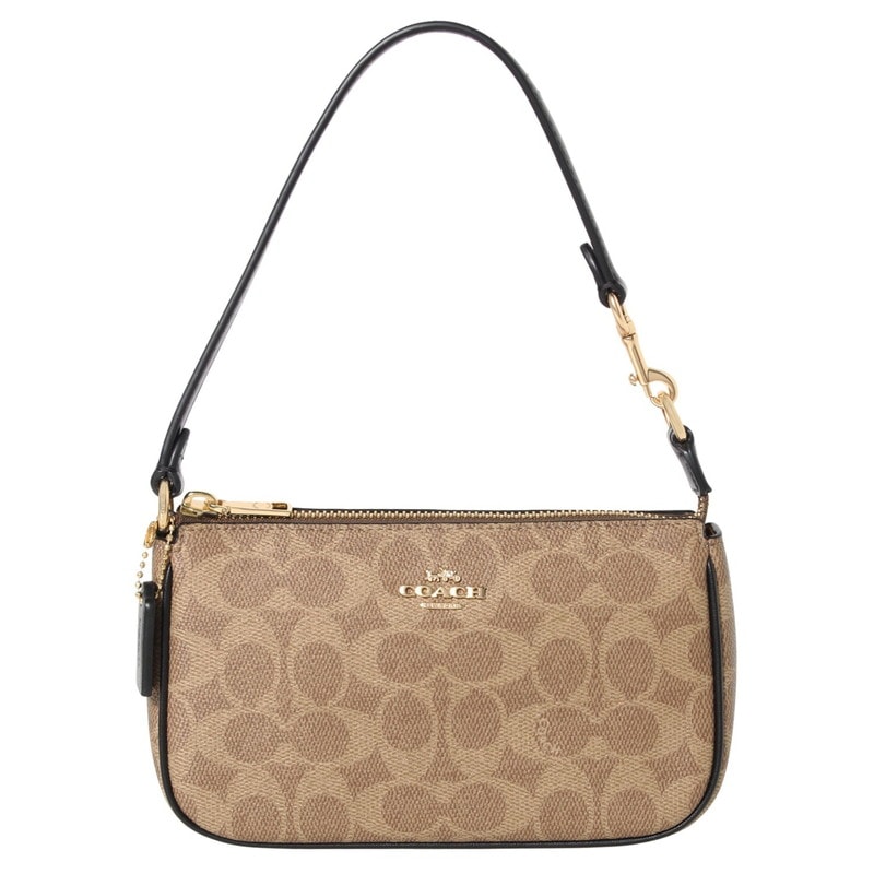 コーチアウトレット COACH OUTLET ショルダーバッグ CW426 IMQRX タン/黒いこと 書き判 【新品・未当て嵌める・置き目品】