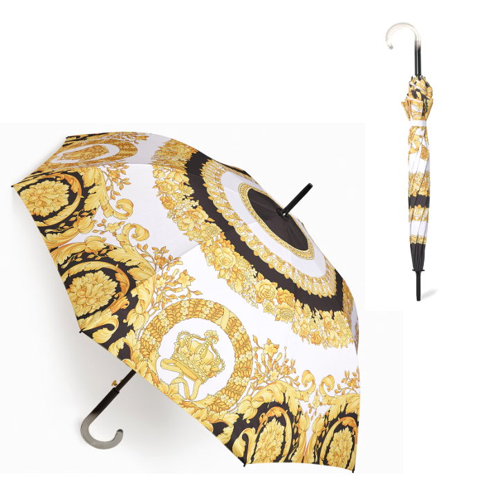 極美品 GIANNI VERSACE 傘 総柄 シルバーボタン 極美品 GIANNI VERSACE 傘 総柄 シルバーボタン - メルカリ