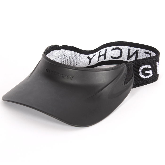 GIVENCHY ジバンシィ サンバイザー ブラック BPZ095P0QE 001 フリーサイズ ロゴ マーク ヘッドバンド キャップ 帽子 ヘッドウェア メンズ レディース ユニセックス 売れ筋|CUORE