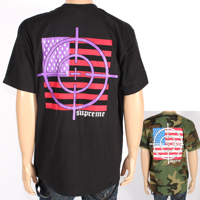 Supreme シュプリーム ターゲット Tシャツ Target Tee 半袖 ウッドランドカモ ブラック クルーネック カットソー トップス メンズ レディース ユニセックス 売れ筋