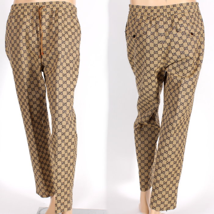 楽天市場】グッチ GUCCI GG ジャガード コットン パンツ キャメル