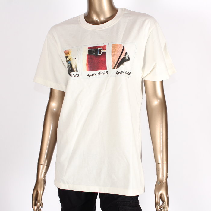 【お必要経費思いかえす】 GUCCI グッチ プルオーバー 717422 XJF1Y 9095 白いこと 半袖 労働者の一団素っ首 カットソー トップス レディース メンズ ユニ一発やる 売れ筋