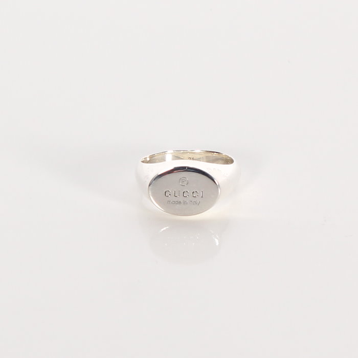 GUCCI グッチ トレードマーク オーバル リング 797033 J8400 8106 シルバー925 指輪 アクセサリー メンズ レディース ユニセックス 売れ筋