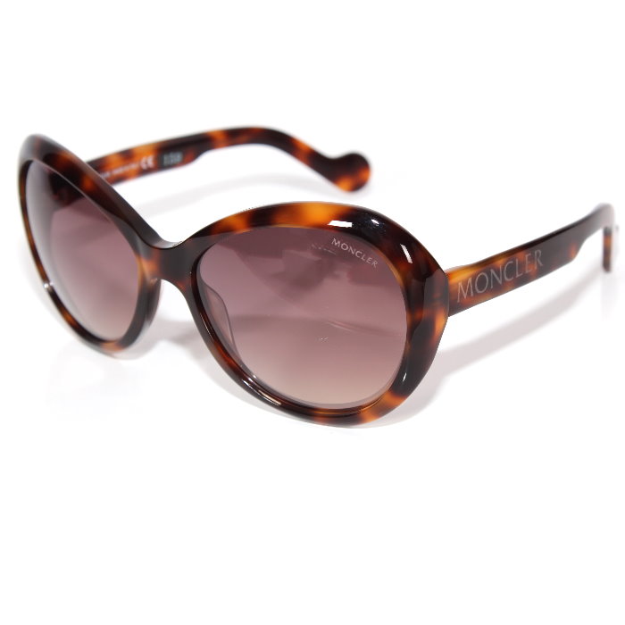 MONCLER モンクレール サングラス BELLUX ベルクス ML0173 P 52T ダークハバナ べっ甲柄 バタフライ ラウンドシェイプ ロゴ アイウェア UVカット メンズ レディース ユニセックス 売れ筋｜ＣＵＯＲＥ