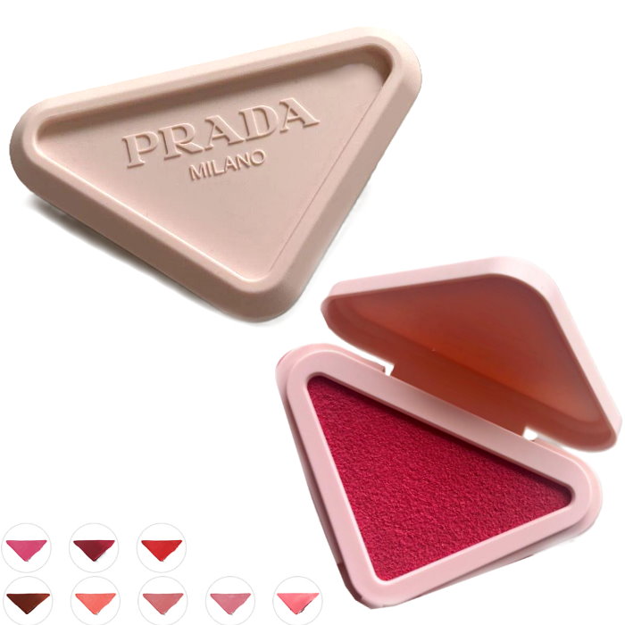 【エントリーpt5倍】PRADA プラダ 手当たり チーク 下唇 アイシャドウ ３角形３角形  棒紅頬べに もの言う花かざり付ける品 コスメ メイクp-2640095