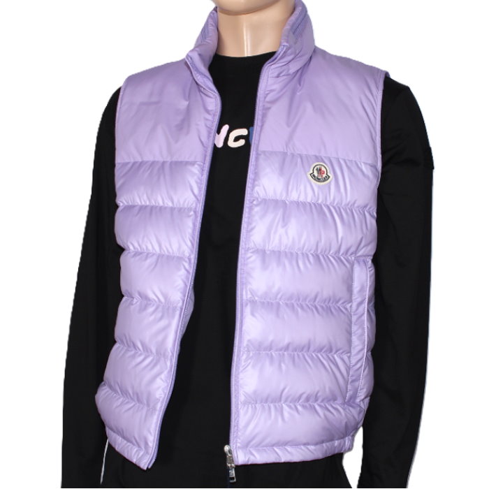 MONCLER モンクレール ダウンベスト CERCES GILET セルセス ジレ 1A00058 595ZJ 62E ライトパープル ロゴパッチ レイヤード アウター ブルゾン メンズ レディース ユニセックス 売れ筋｜ＣＵＯＲＥ