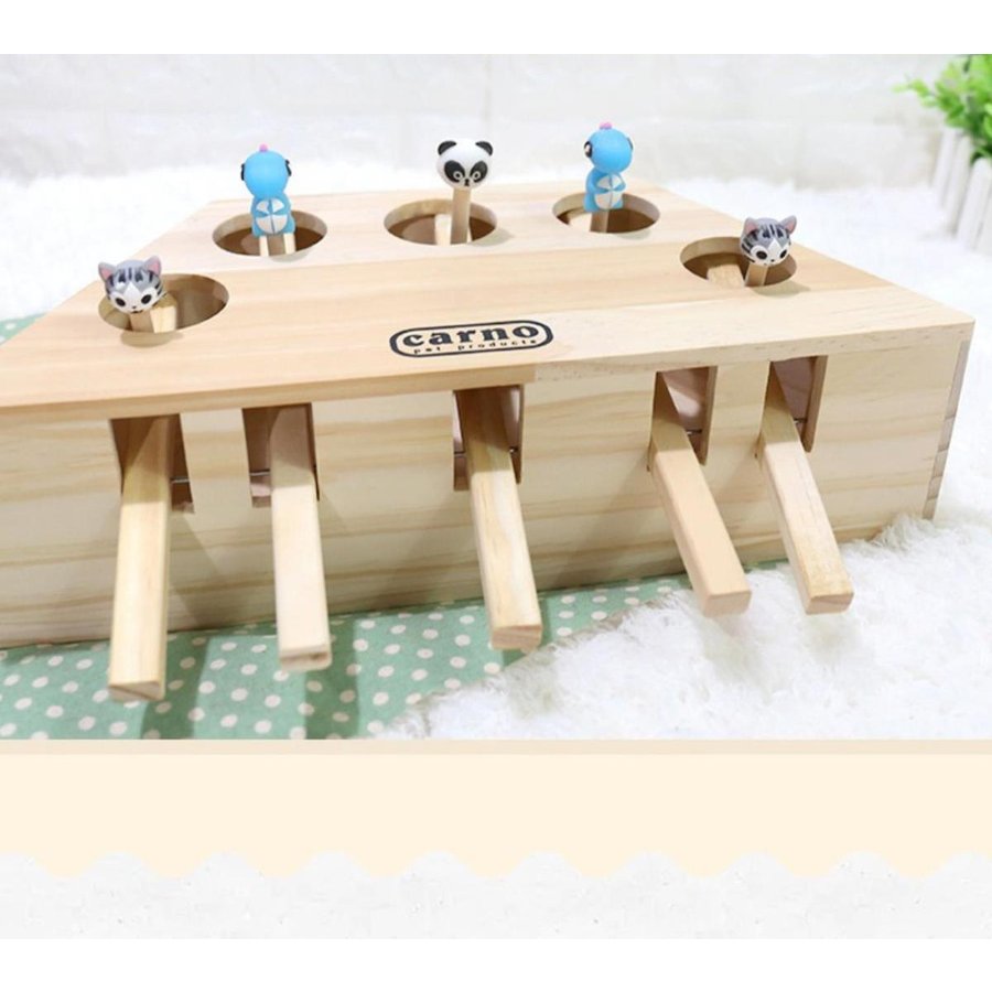 市場 お買い物マラソン10 Offクーポン対象商品 猫じゃらし モグラ叩き 猫おもちゃ もぐらたたき P5倍 木製