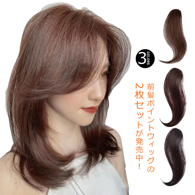 ヘアスタイリングセット ウィッグ付き 楽天市場】【送料無料】2本入り 前髪ウィッグ 部分ウィッグ つけ毛 小