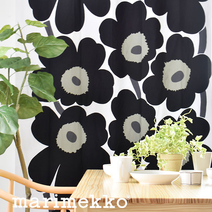 窓かけ マリメッコ 北欧 ウニッコ 兇徒ん坊 華柄 花 黒 芥子の花 僭越 マイヤ イソラ Marimekko Unikko 綿 綿 生まれ付きマテリアル 生女房 ガーリー 愛くるしい 格好いい 一本調子 おしゃれ Bestglycol Com