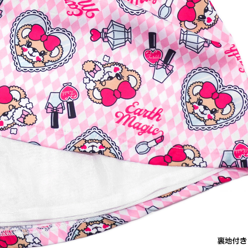 EARTHMAGICアースマジック 2022春夏 コスメ柄肩開きAラインTシャツ 