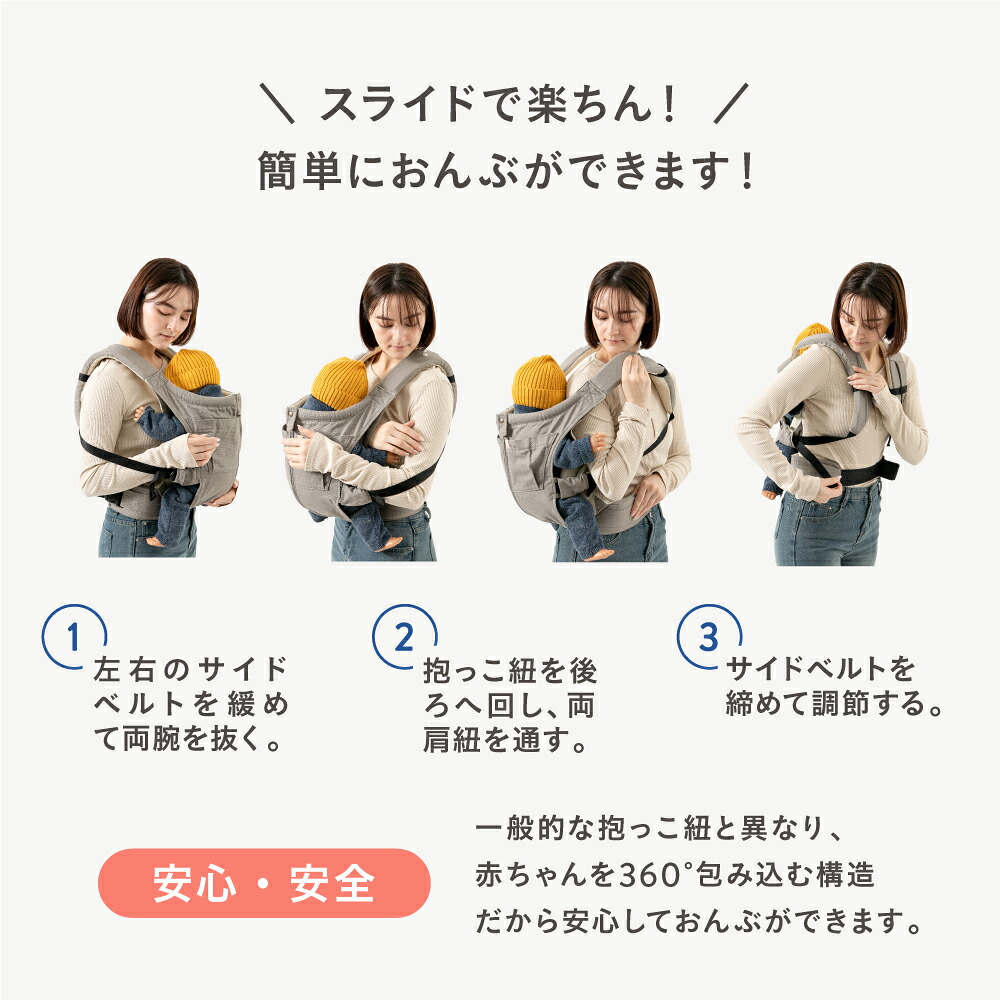 抱っこ紐 NICO おしゃれ 日本製 国産 岡山デニム かわいい 軽い 首座り 