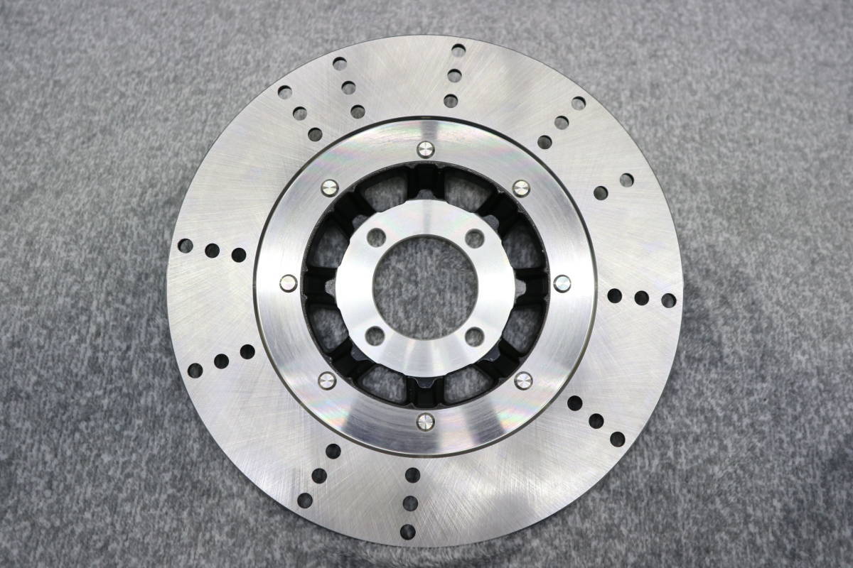 楽天市場】KH400 ディスク ローター トレンチカット 黒 1枚